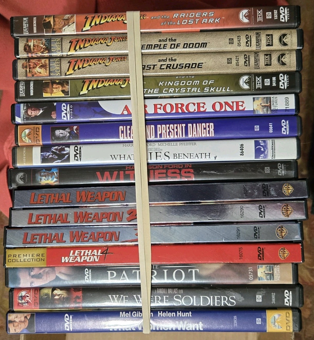 15 DVD Lot – Harrison Ford/Mel Gibson 15 Film Collection (Ap26)