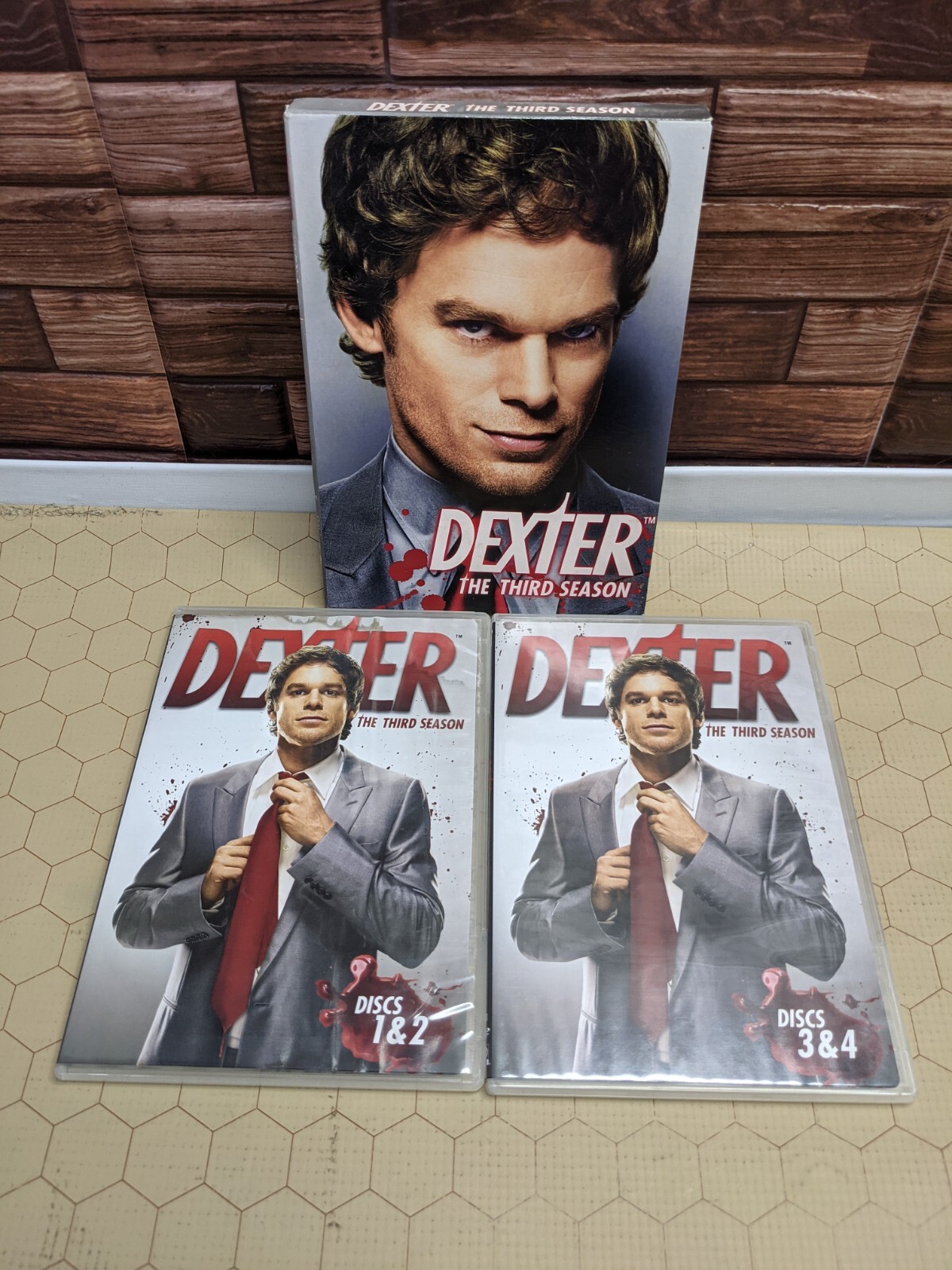 Dexter 3 Season Bundle 1 2 & 3 (DVD 3 Sets 12 DVDs 2007-2009 Showtime Ent)