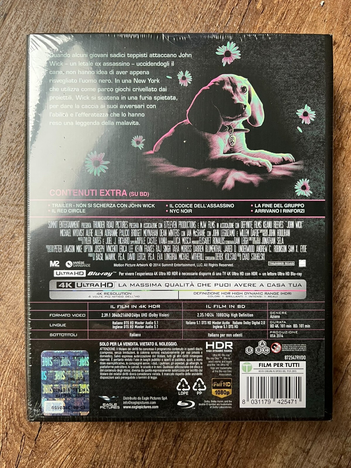 John Wick – Titans of Cult Edition w. Steelbook (4K UHD + Blu-ray, Region Free)