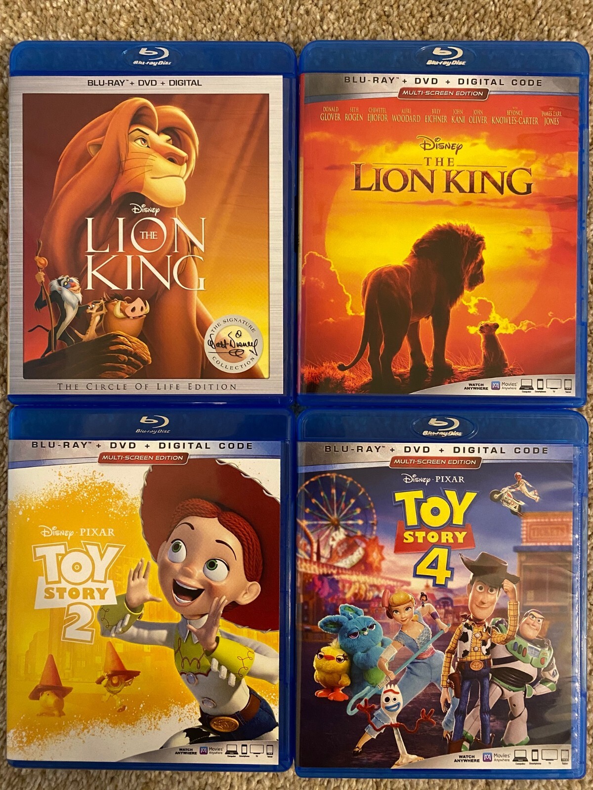 Disney Blu-ray Movie Lot BUYER CHOOSES ANY TITLE(S) w/ ARTWORK + CASE! SEE INFO