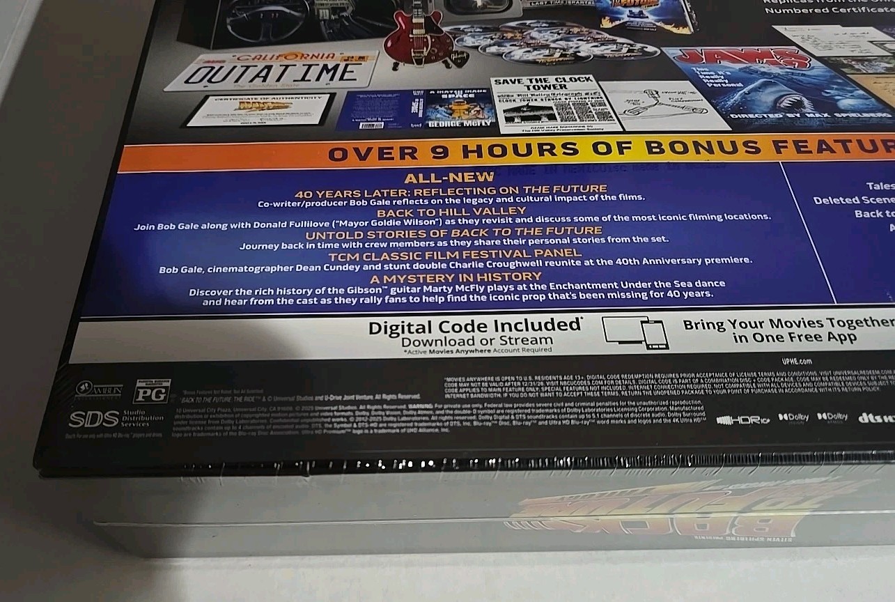 Back to the Future 40th Anniversary 4K+Digital Trilogy Steelbook Giftset IN HAND