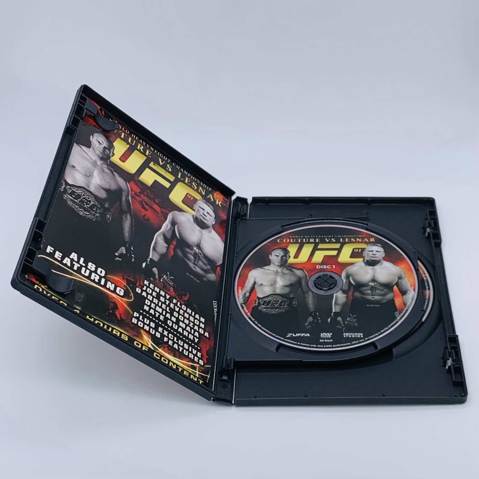 UFC 91: Couture vs. Lesnar DVD with Insert 2008 2-Disc Set Over 4 Hrs of Content