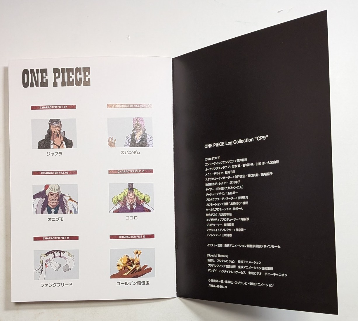ONE PIECE Log Collection CP9 Eiichiro Oda Japanese Anime DVD