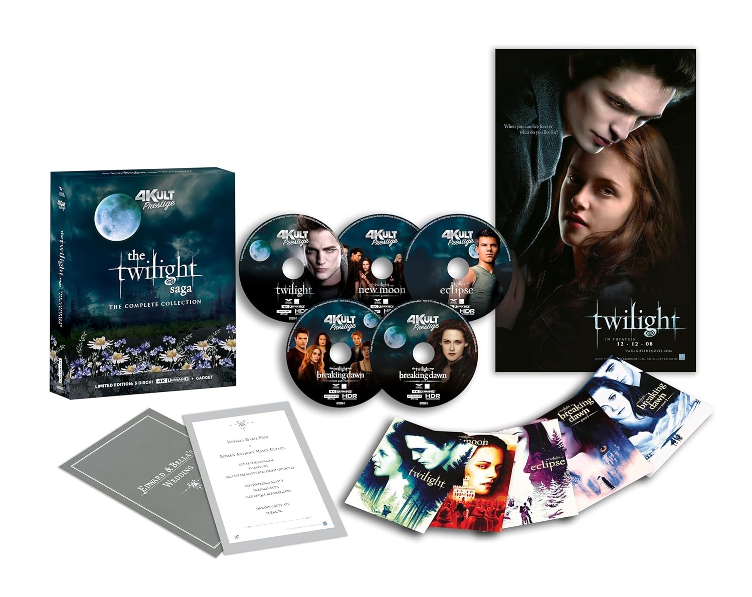 The Twilight Saga – 4Kult Prestige Edition – (5 Dis (4K UHD Blu-ray) (UK IMPORT)
