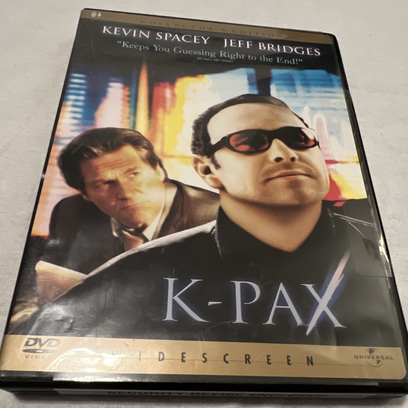 Universal K-PAX DVD 2002 Widescreen PG-13 Kevin Spacey Jeff Bridges