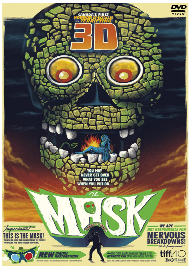 THE MASK 1961 DVD Widescreen 3D Classic Horror Paul Stevens Claudette Nevins