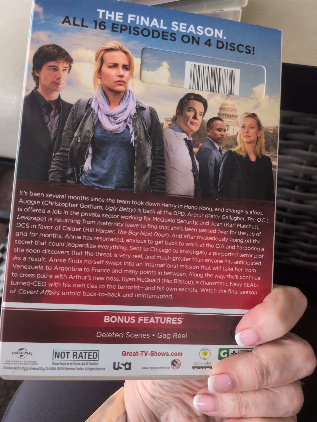 Covert Affairs Complete Series DVD Box Seasons 1-5 19-Disc Collector Grade