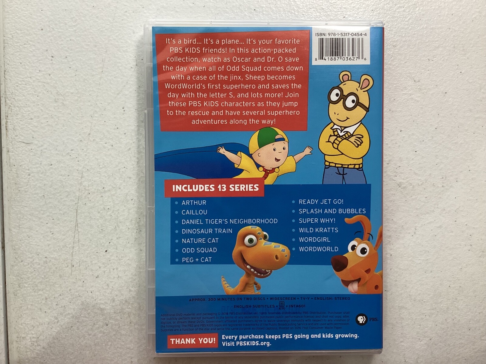 20 Incredible Tales PBS Kids DVD 2 Disc Widescreen 300 Minutes Wild Kratts 2018