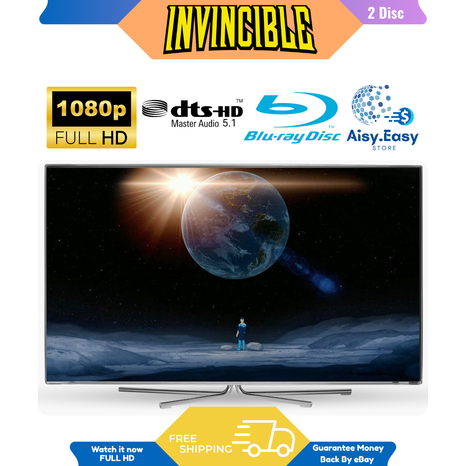 Invincible Complete Season 1-3 (2025) Animation 6-Discs Region Free Blu Ray