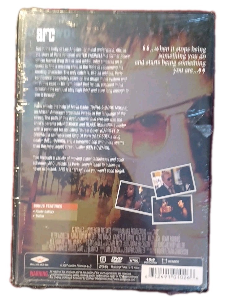 ARC (DVD) Peter Facinelli, Ann Cusack, Alex Sol W.S. 113 MIN. L34