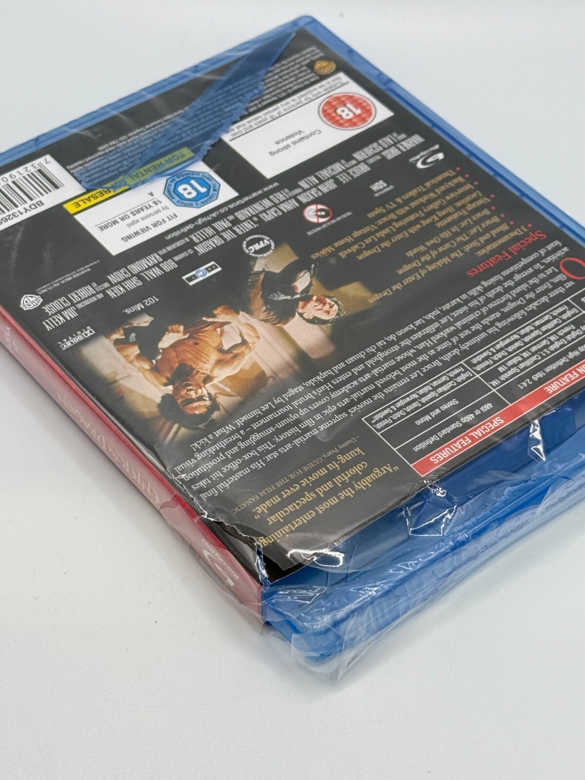 Enter the Dragon Blu-ray [Region Free] Bruce Lee Martial Arts Movie
