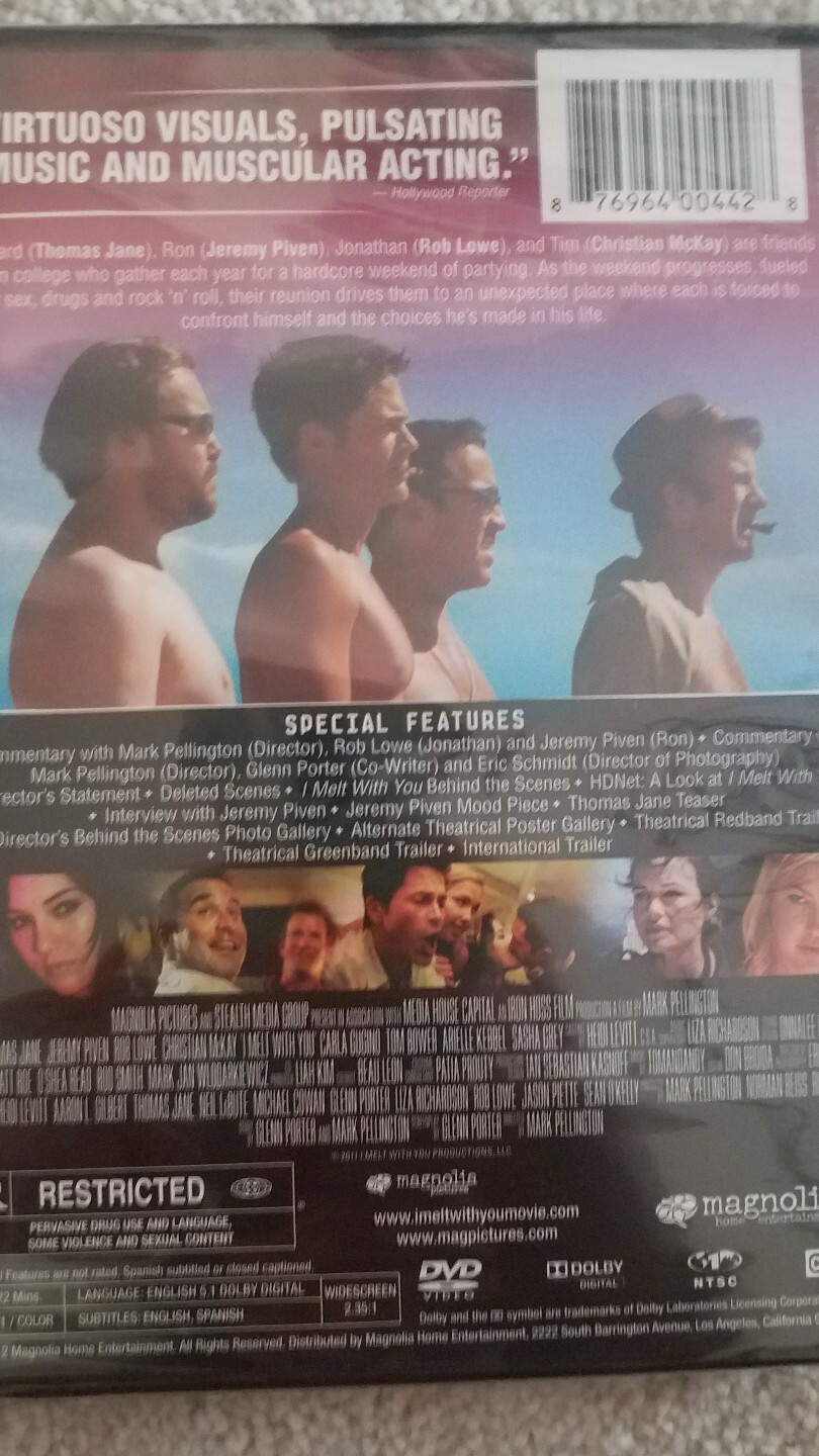 I Melt With You***new dvd***thomas Jane Jeremy liven rob Lowe.