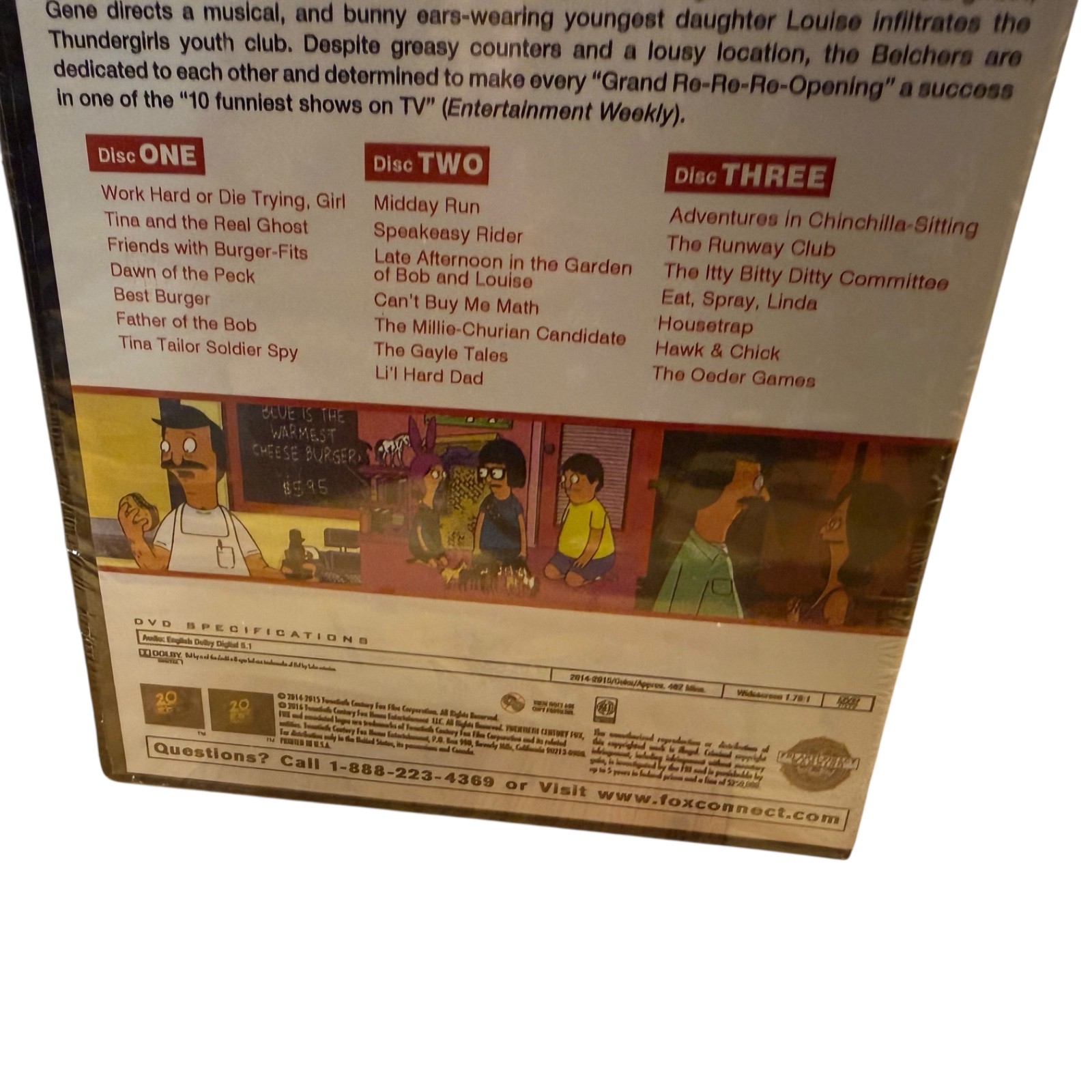 NIP Bob’s Burgers: The Complete Fifth Season – Brand New – DVD Sealed