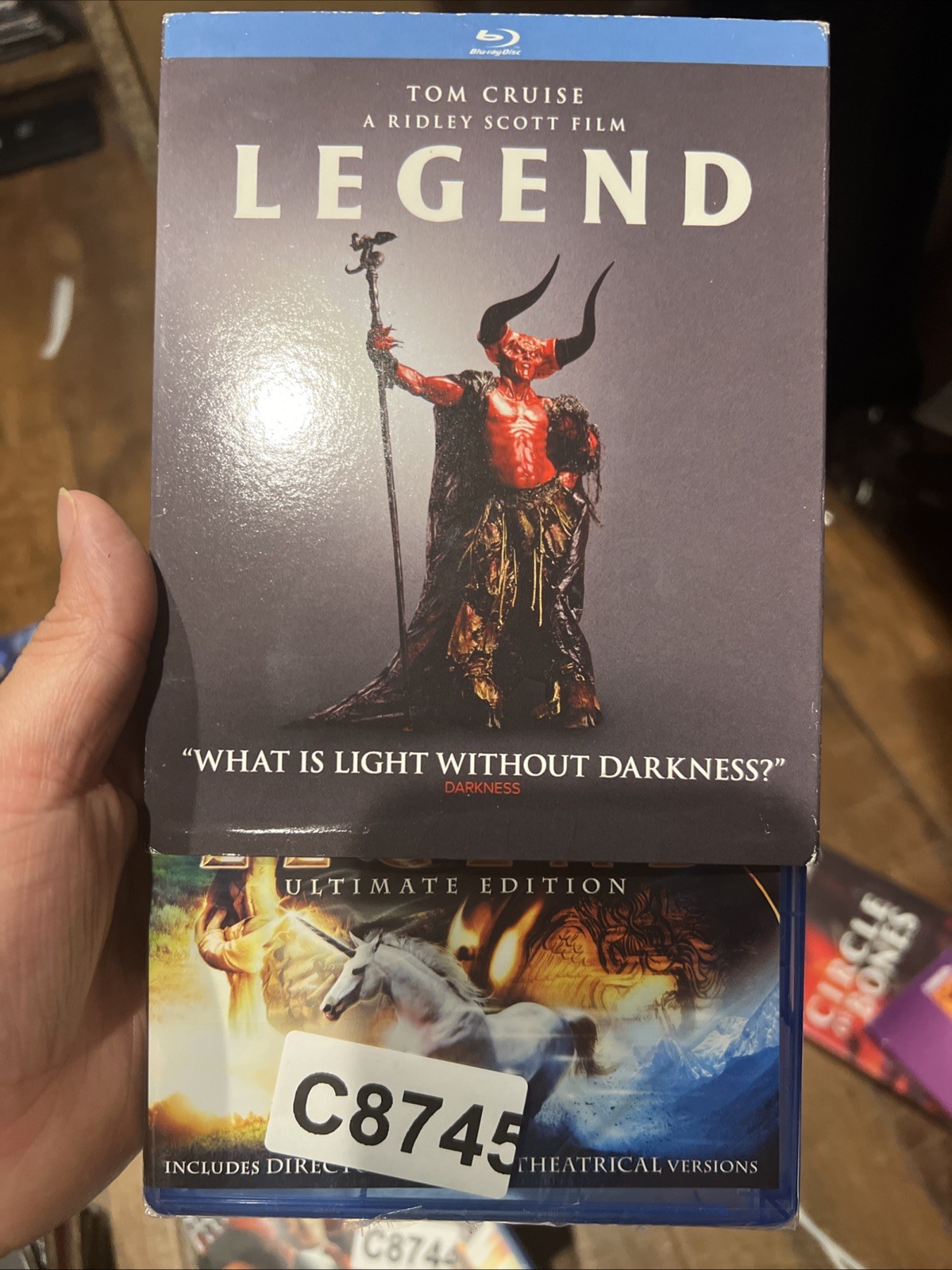 Legend (Blu-ray, 1985) Tom Cruise, Mia Sara, Tim Curry, W/ Slipcover