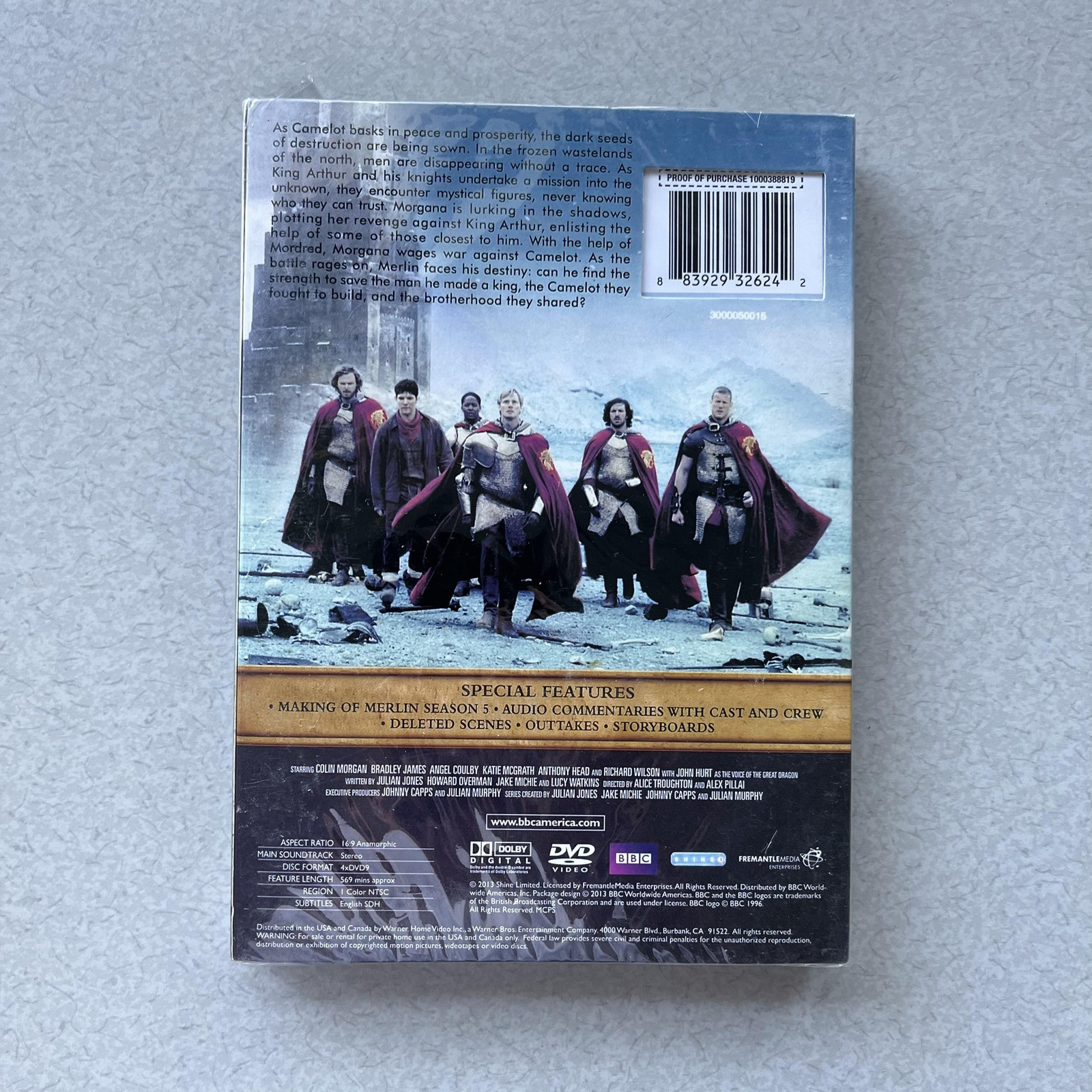 The Adventures Of Merlin Season 3 and 5 DVD Box Set BBC United Kingdom Fantasy