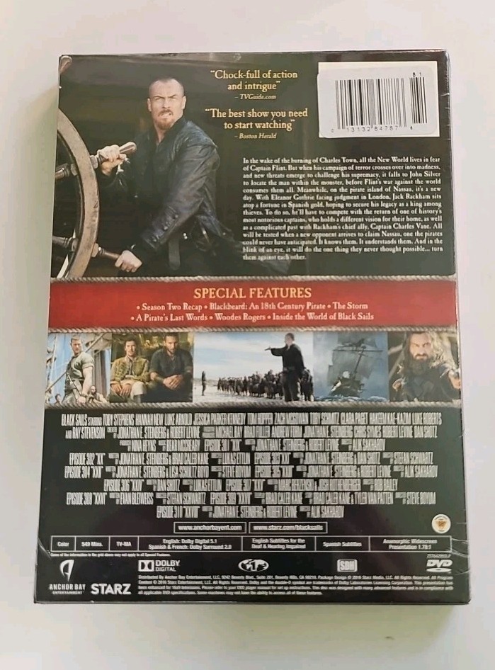 Black Sails The Complete Third Season DVD SEALED PROMO Hype Starz Anchor Bay
