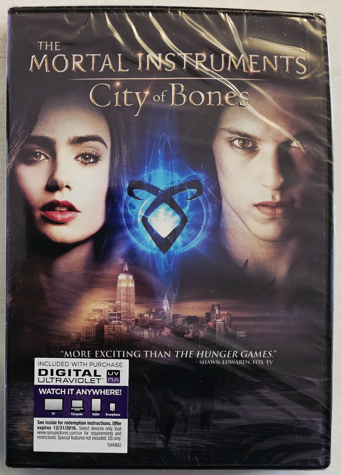 THE MORTAL INSTRUMENTS CITY OF BONES (2013) DVD BRAND NEW FAST SHIPPING