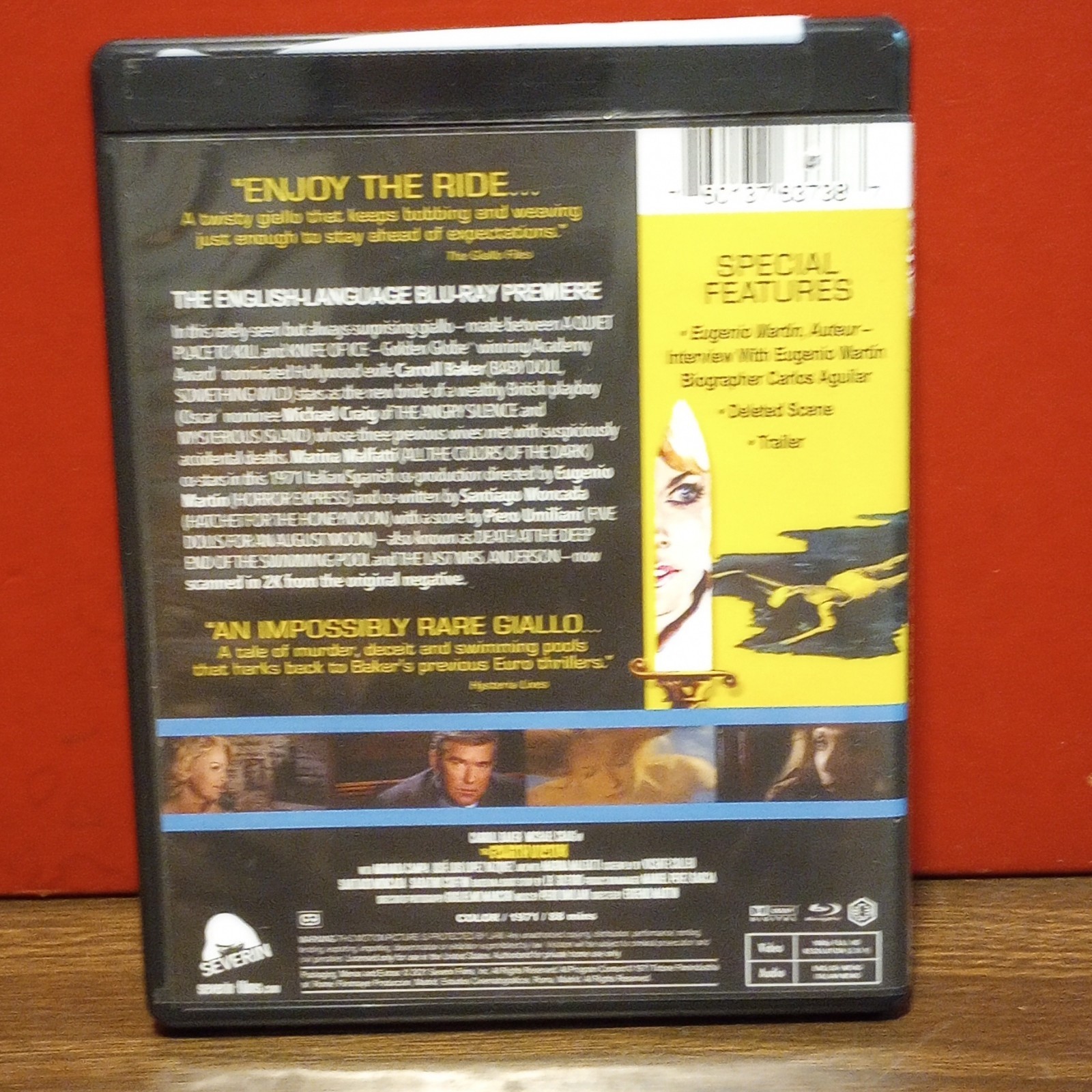 Severin The Fourth Victim Blu-ray (1971) NR Giallo Carroll Baker Trailer