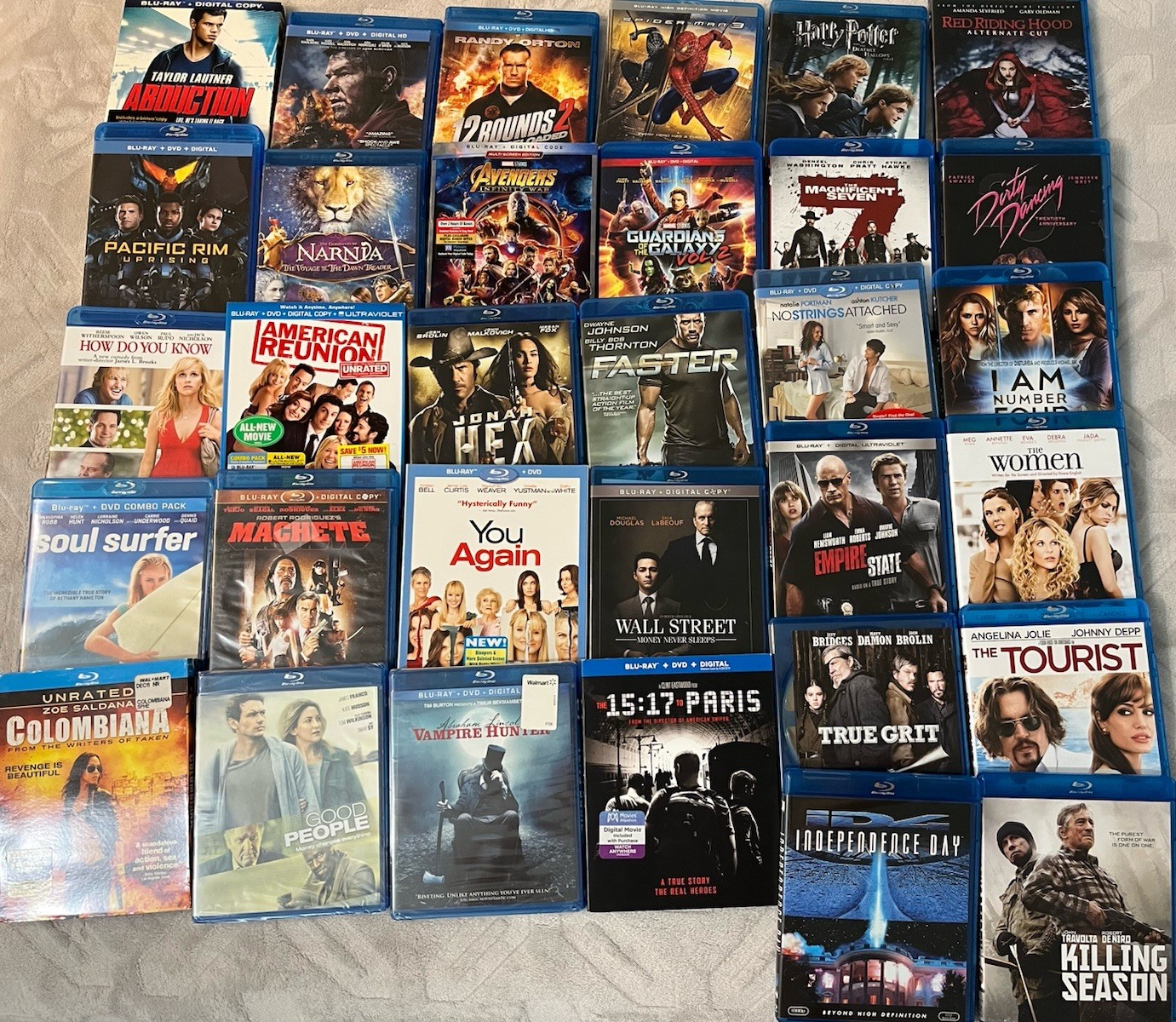Lot Of 32 BluRay MOVIES DVD COLLECTION Different Genres