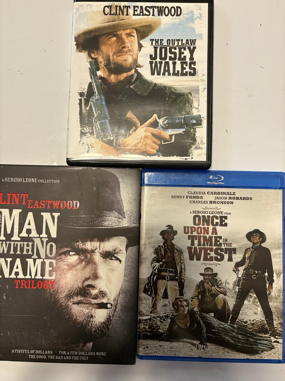 5 Classic Western blu-ray -Outlaw josey Wales Dollars Trilogy + 1 Clint Eastwood