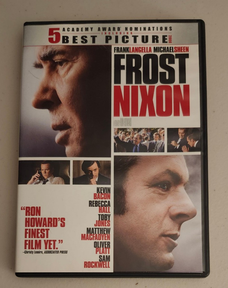 Frost Nixon DVD 2008 Political Drama Movie Frank Langella Michael Sheen