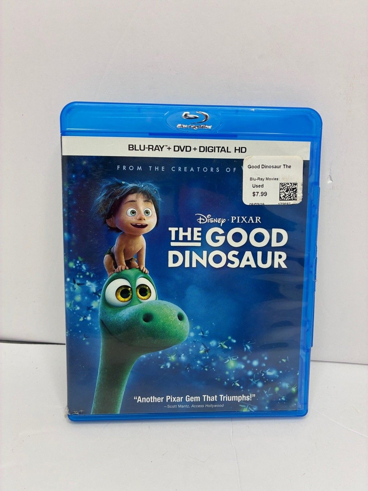 The Good Dinosaur Blu-ray 2016 Peter Sohn Disney Pixar Combo Pack PG