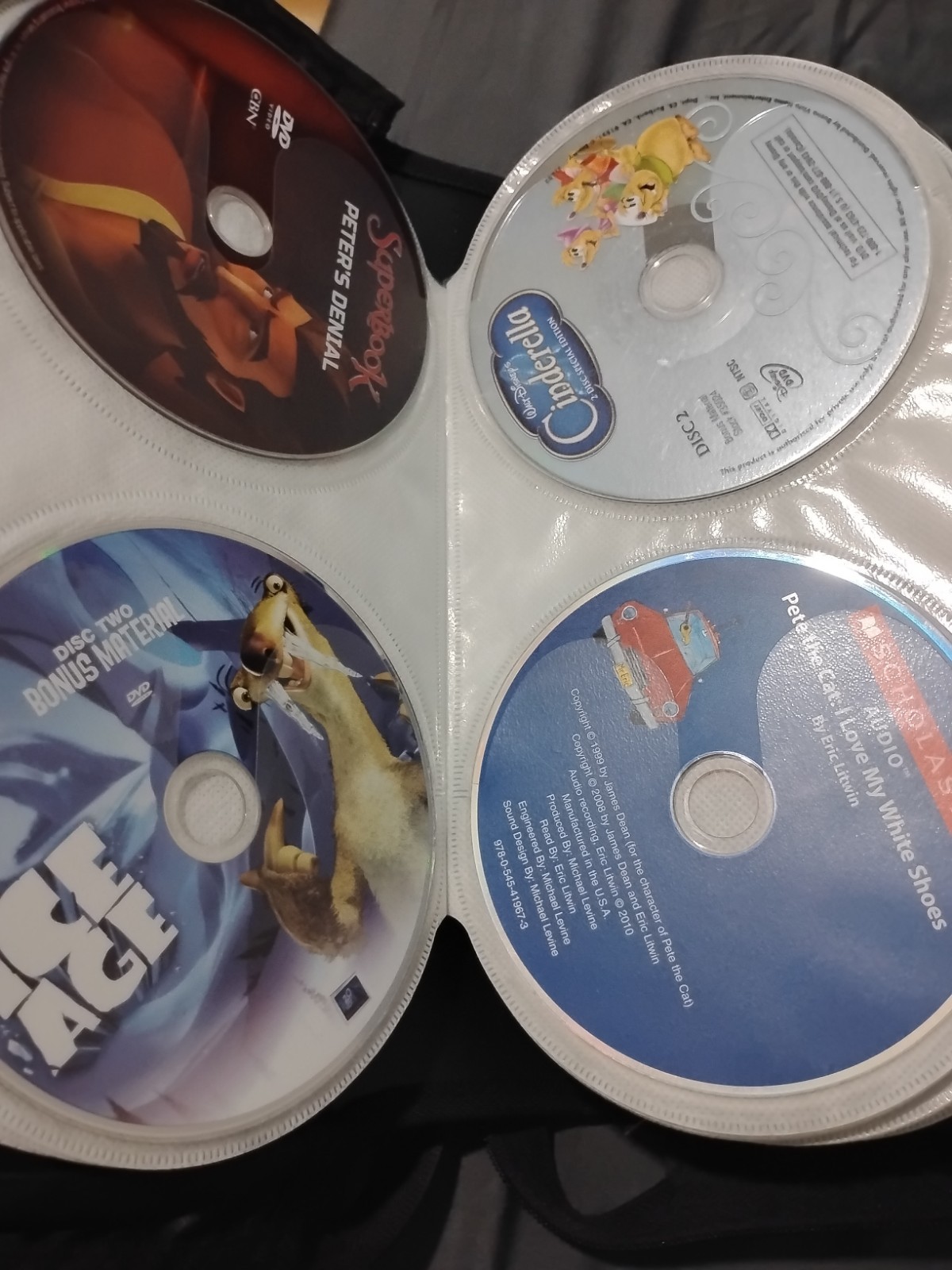 104 Dvd Lot Wholesale Loose With Binder Zipper Case Disney Family Kids Teens