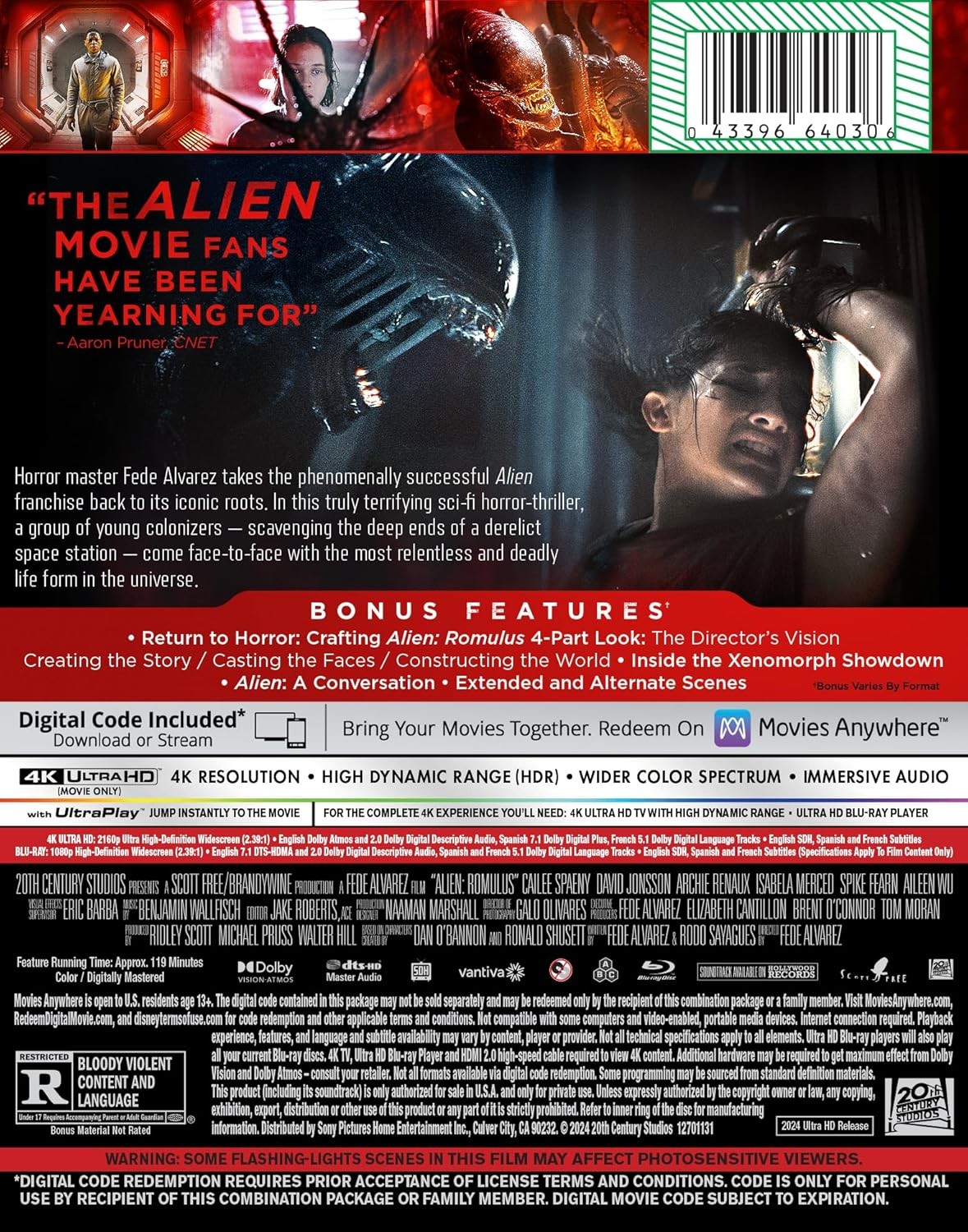 New Steelbook Alien: Romulus (4K / Blu-ray + Digital)