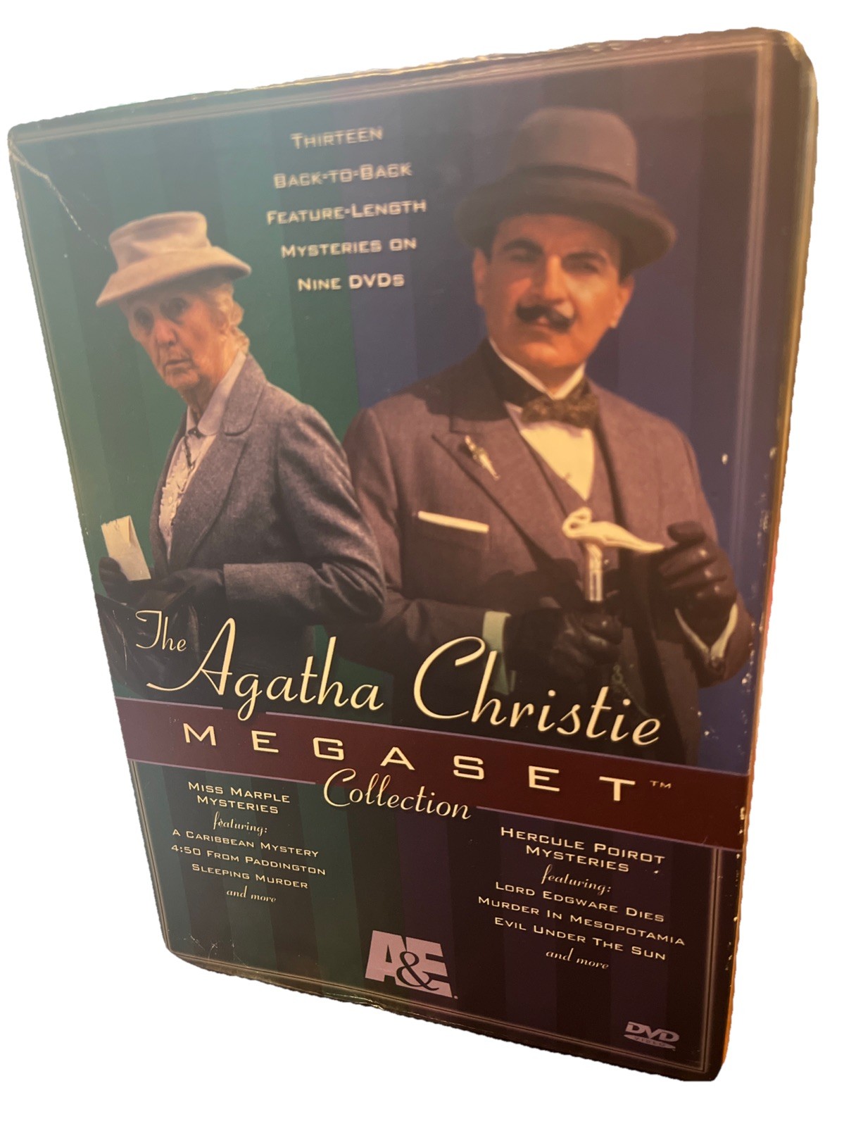 Agatha Christie MegaSet–Nine DVD’s (5 Miss Marple, 9 H. Poirot–13 mysteries!)