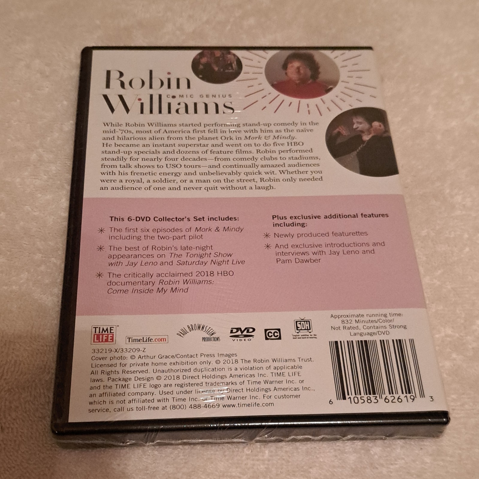 Time Life Robin Williams: Comic Genius DVD Closed Captioned NR 2018 832m