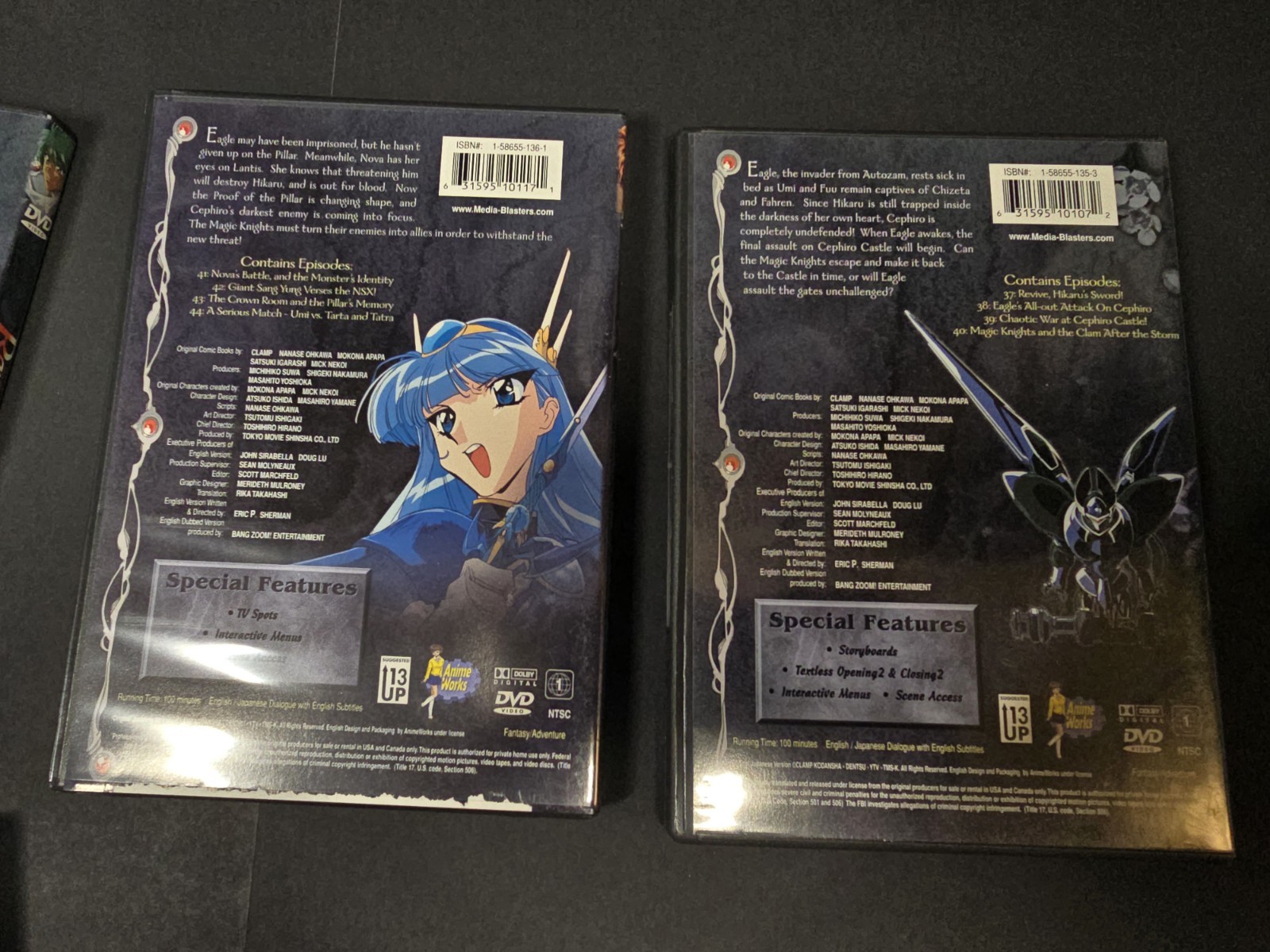 Rayearth2 Magic Knight DVD Memorial Box 2 TESTED FREE SHIPP