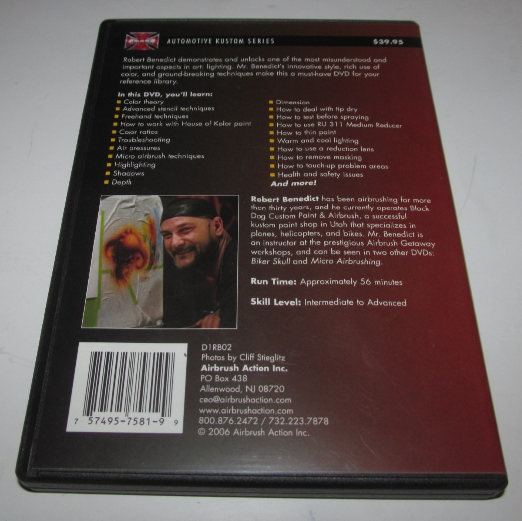 Automotive Kustom Series ~ DYNAMIC LIGHTING F/X ~ Robert Benedict ~ DVD ~ FreeSh
