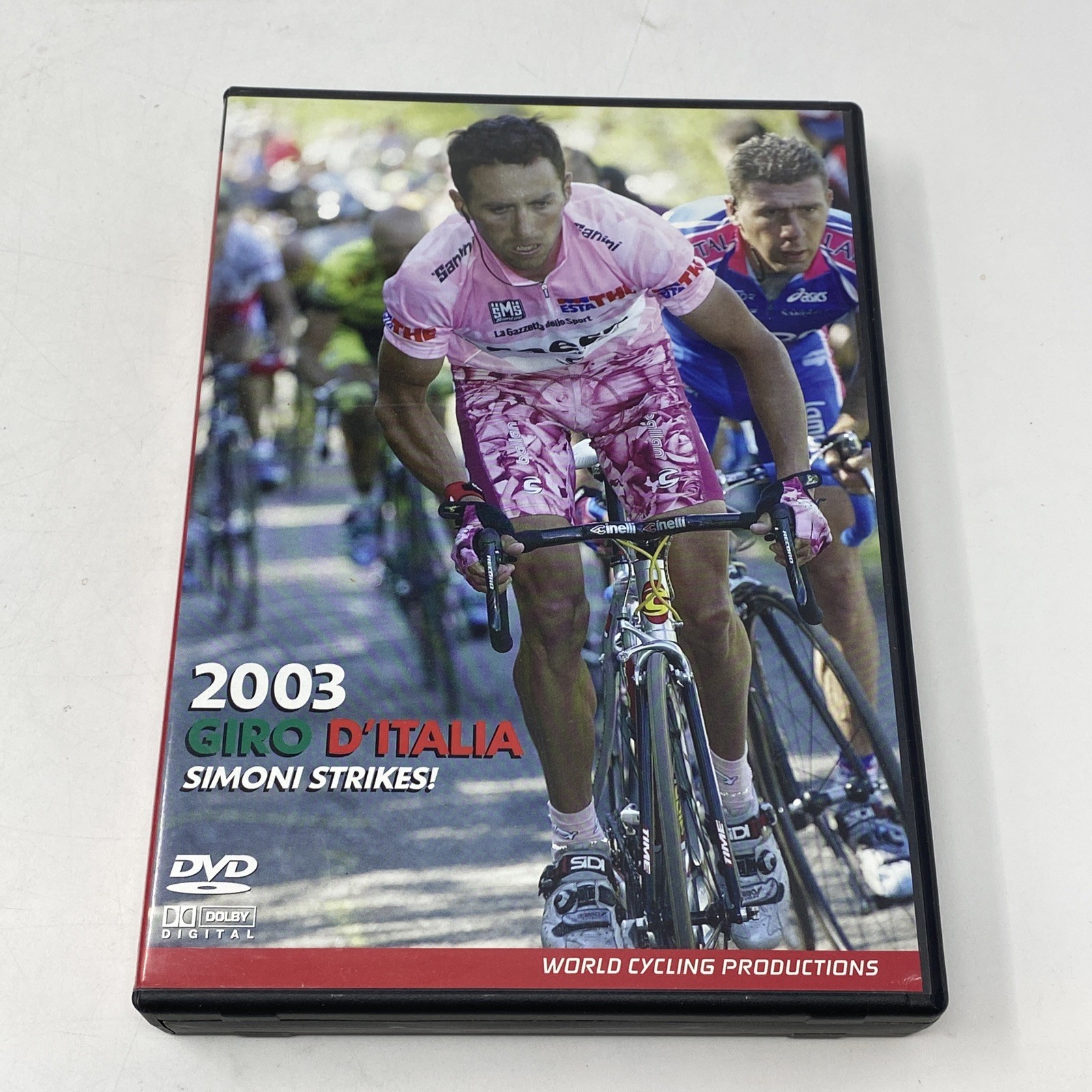 2003 Giro d’Italia World Cycling Productions 3 DVD 4 hrs Gilberto Simoni Used