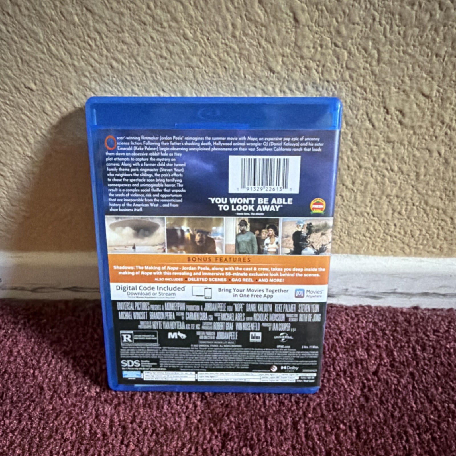 Universal Studios Nope Blu-ray DVD Digital Code Jordan Peele Collector’s Edition