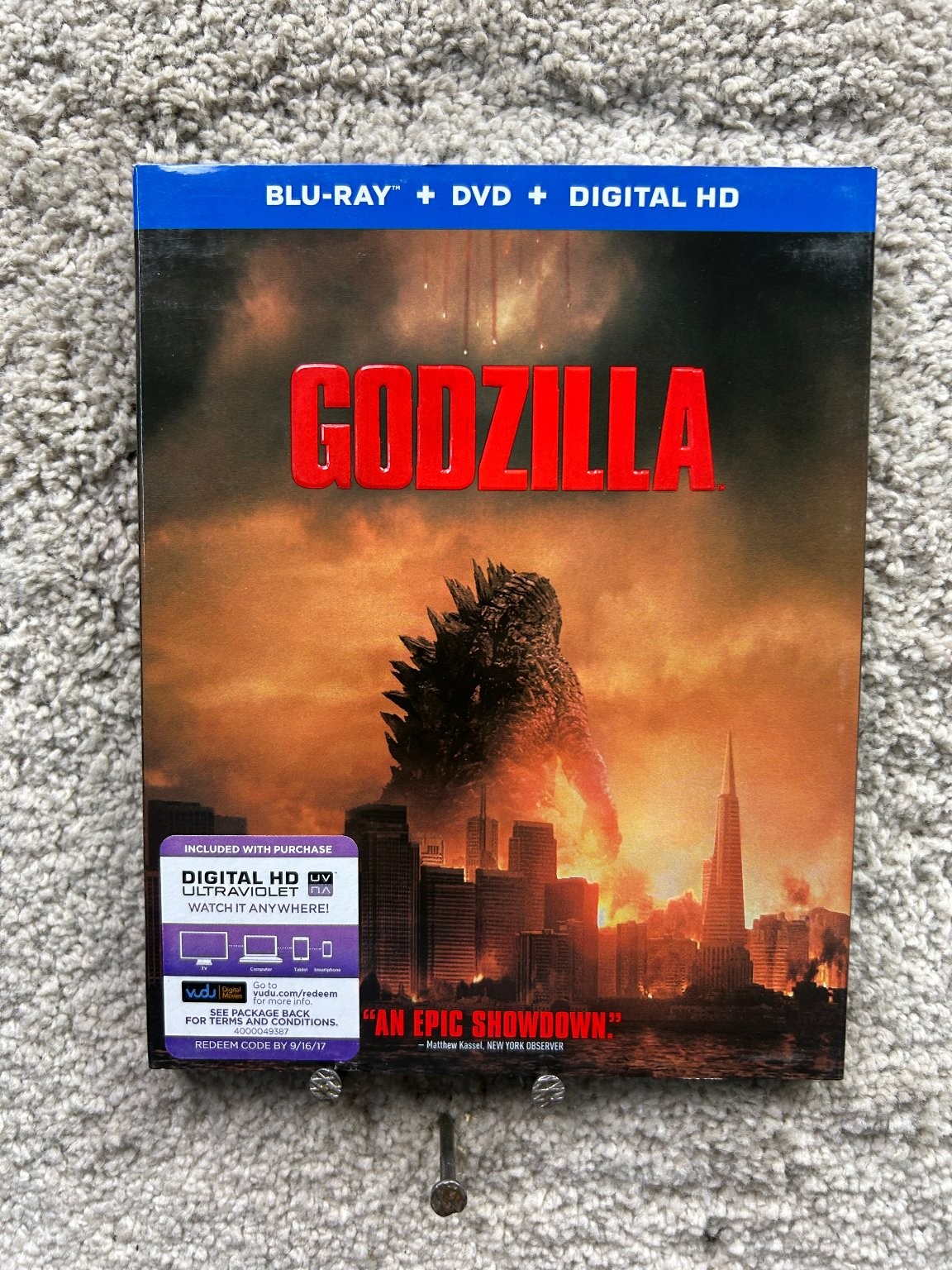 Godzilla Blu-ray + DVD + Digital HD (2014) Gareth Edwards Monster Movie