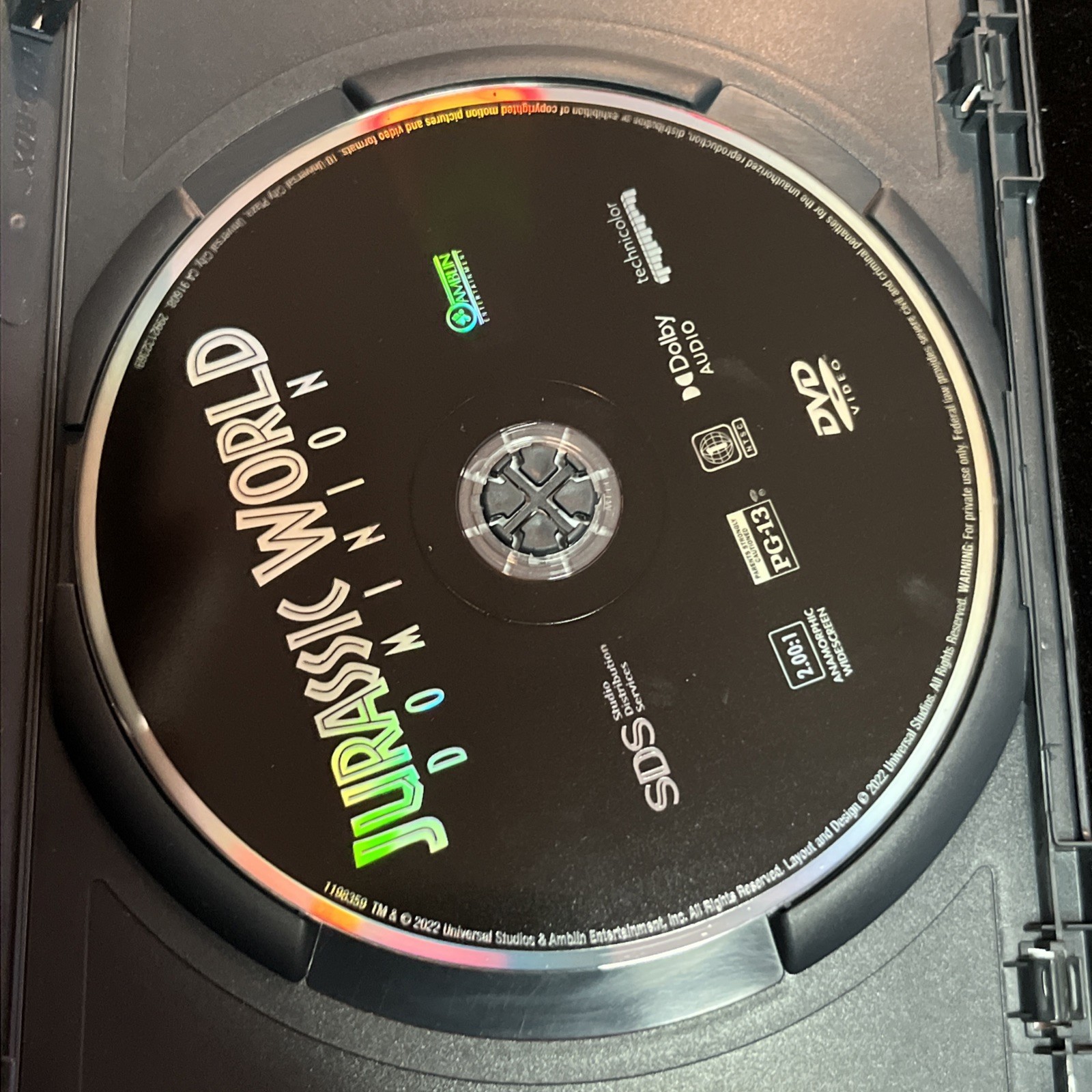 Jurassic World Dominion DVD Like New Includes Battle At Big Rock