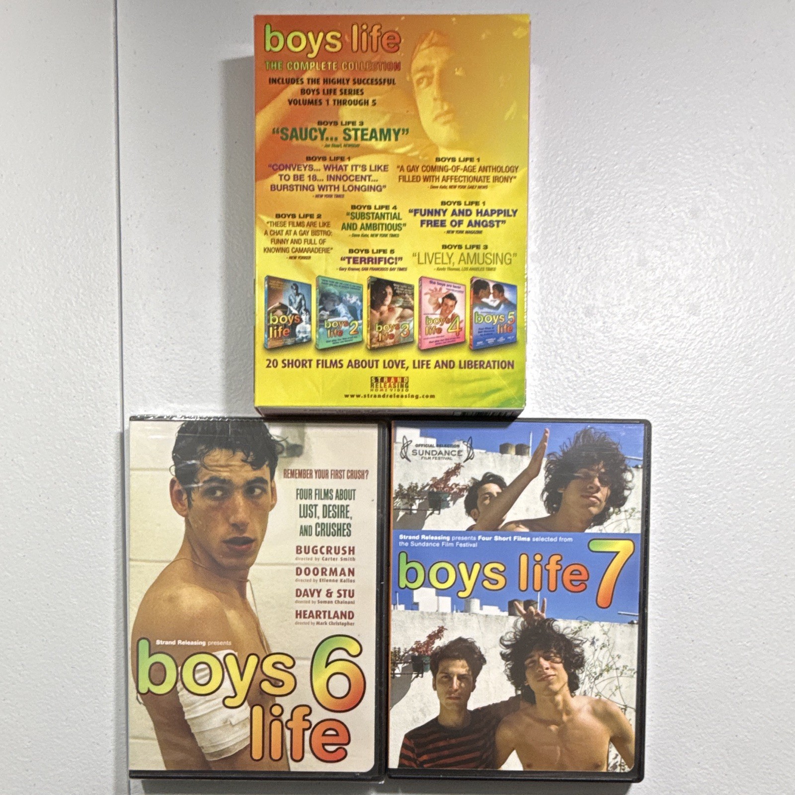 Boys Life Gay Themed Short film Collection Volumes 1 – 7 Like New
