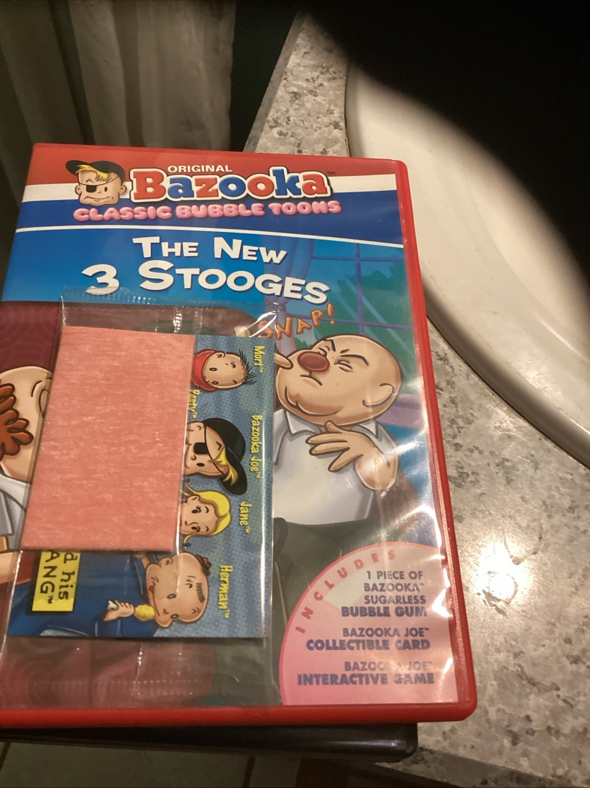 Bazooka Classic Bubble Toons “The New 3 Stooges” DVD – With Gum DO NOT EAT!