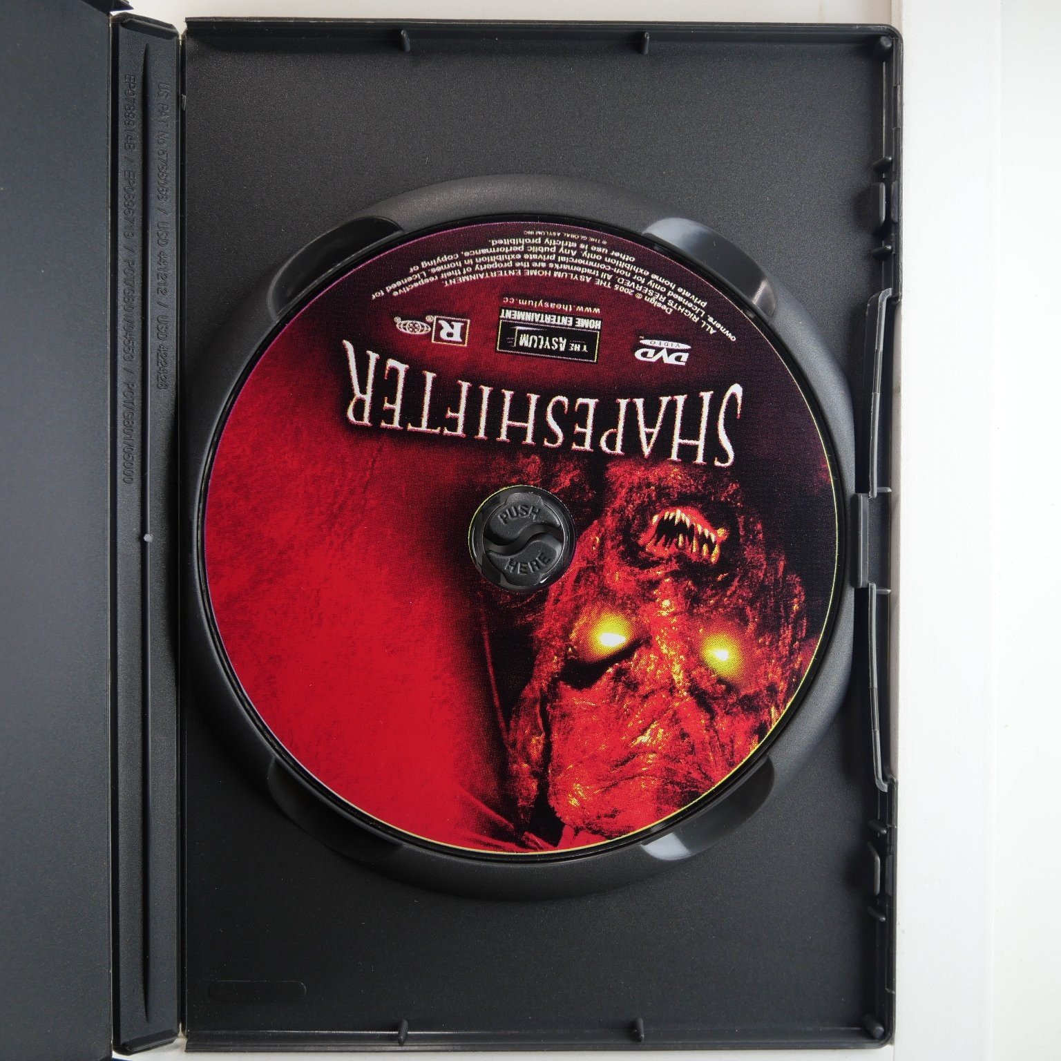 SHAPESHIFTER DVD 2005 Gregory Lemkin Horror Asylum 5.1 Surround Widescreen