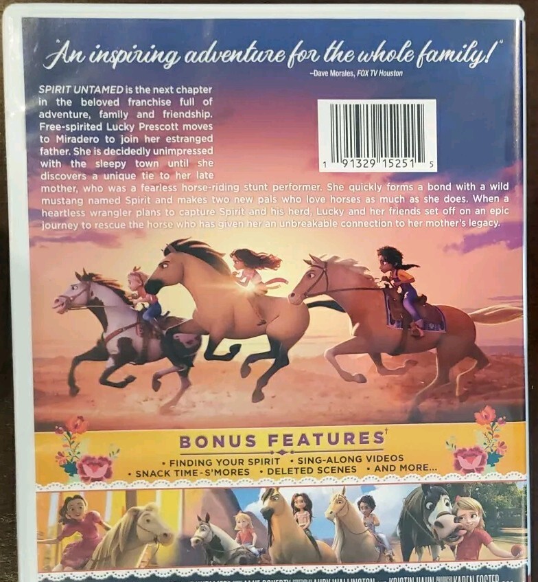 Spirit Untamed -The Movie (DVD, 2021, Widescreen AC-3 Dreamworks) VGC