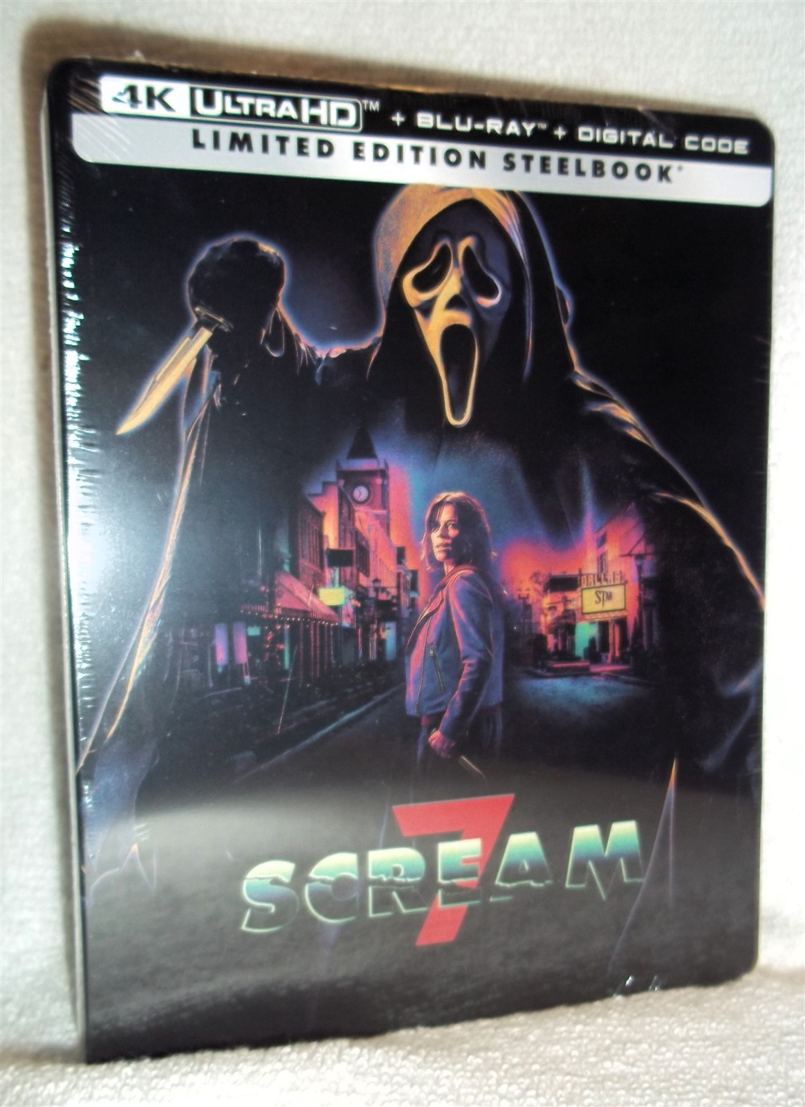 Scream 7 (4K/Blu-ray, 2026, STEELBOOK) NEW Neve Campbell Courteney Cox horror