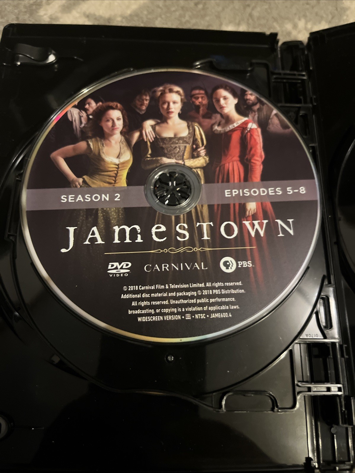 Jamestown Complete Series Seasons 1-3 DVD PBS Colonial America Period Drama