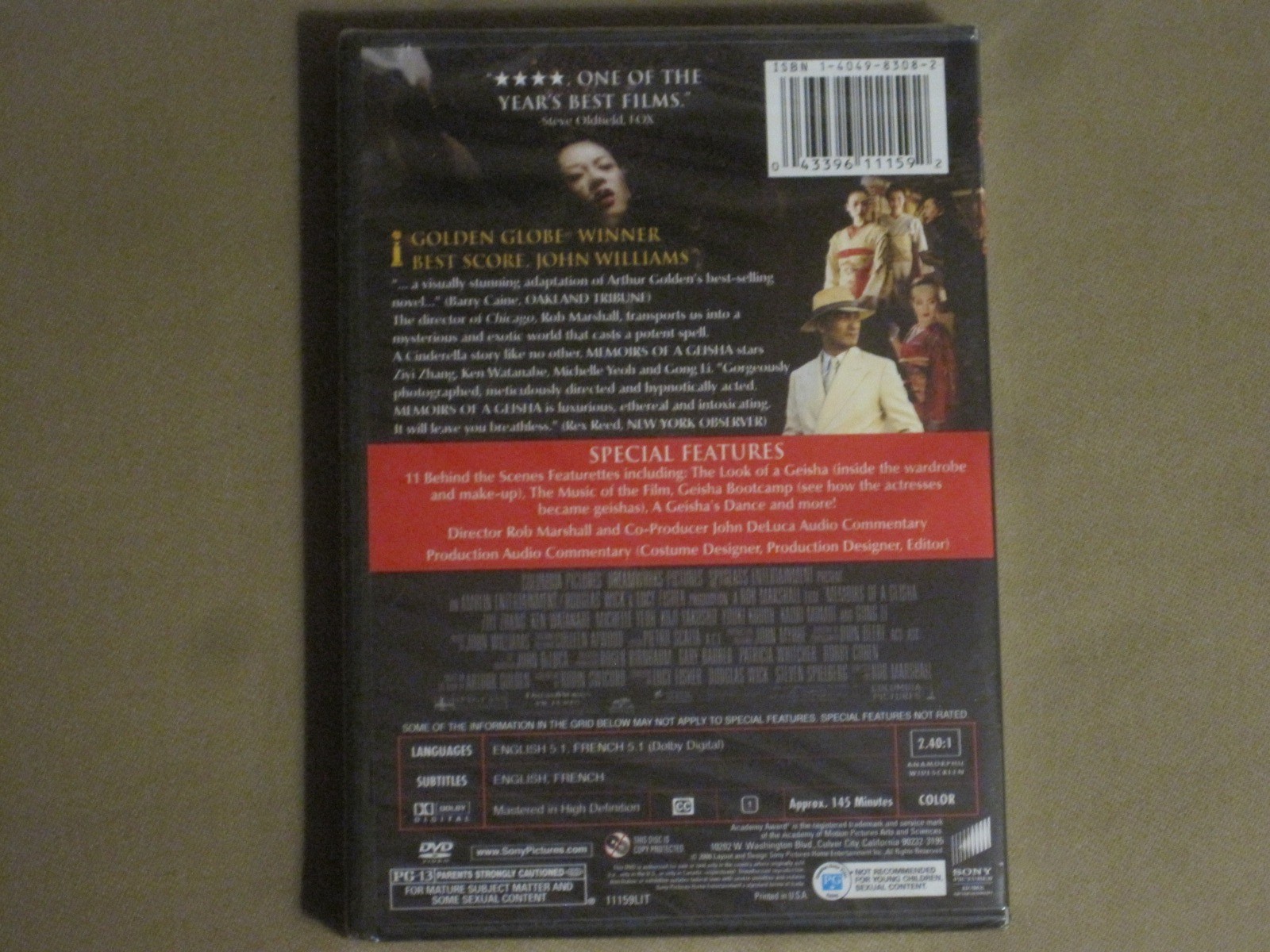 MEMOIRS OF A GEISHA (2005) 2-DVD ROB MARSHALL ZIYI ZHANG TOGO IGAWA NEW! SEALED!