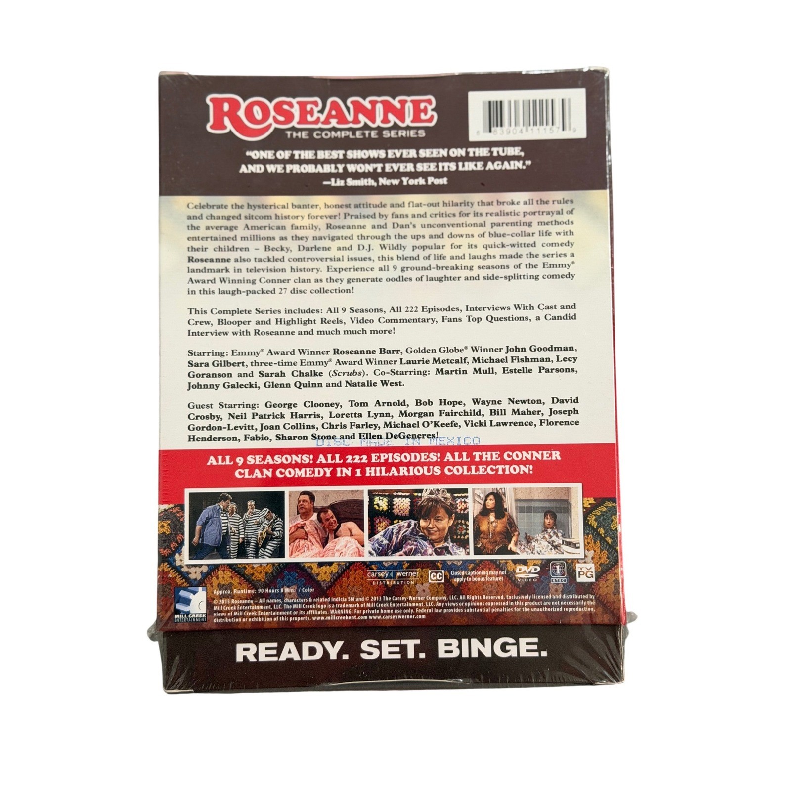 Mill Creek Roseanne Complete Series DVD Box Set 27-Disc Red Sealed Sitcom