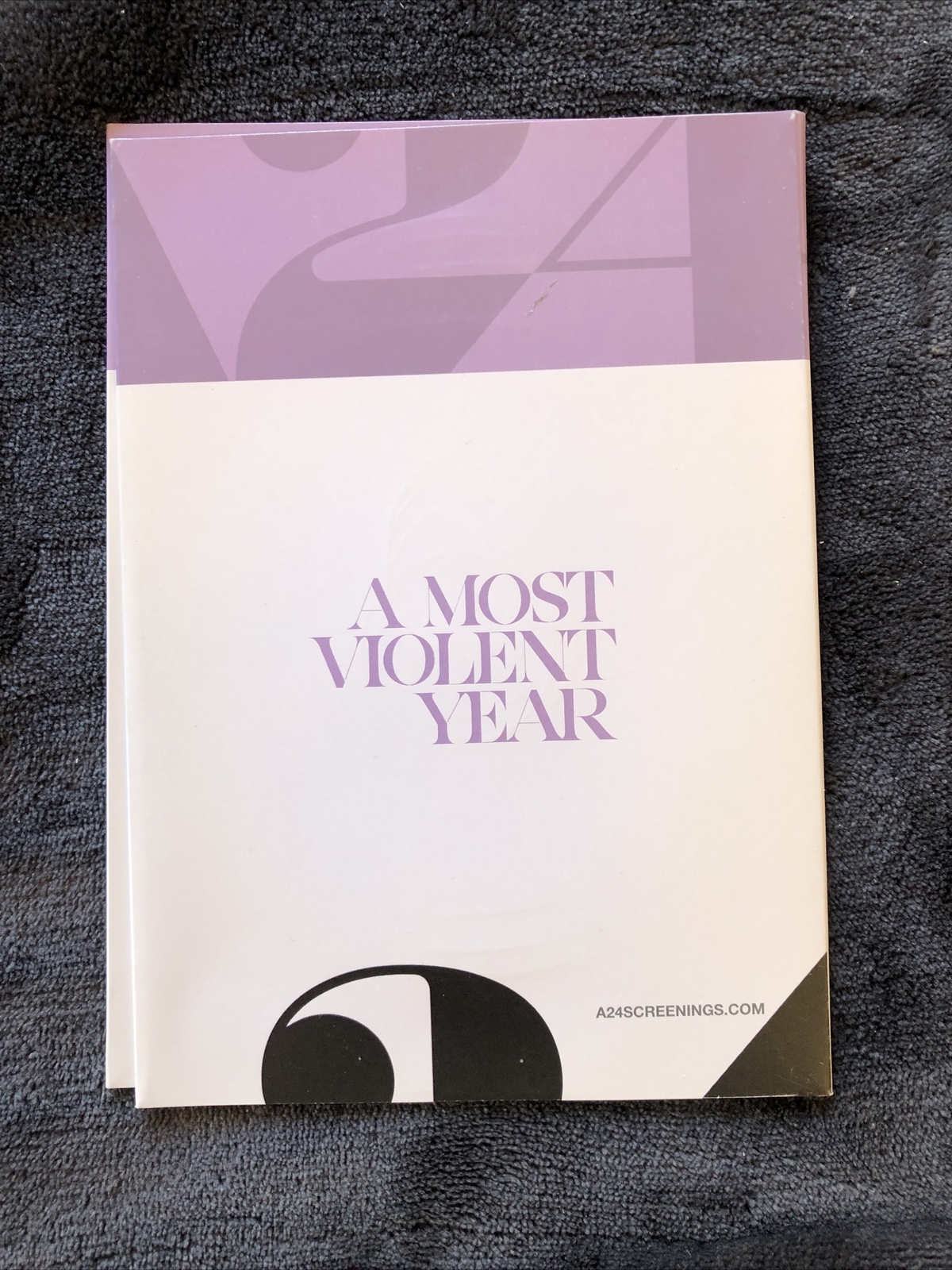 A Most Violent Year FYC DVD Rare! J.C. Chandor – Oscar Isaac – Albert Brooks