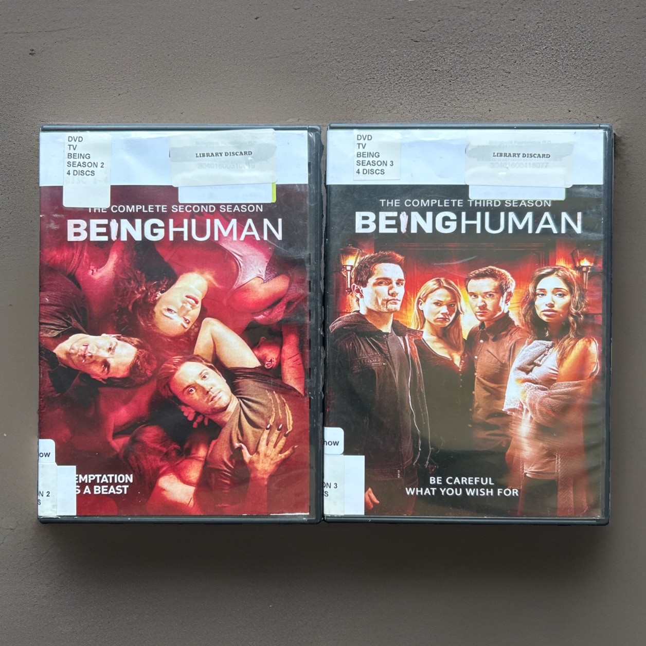 Being Human Complete Third Season DVD 4 Disc Set Syfy TV Series Ex Library