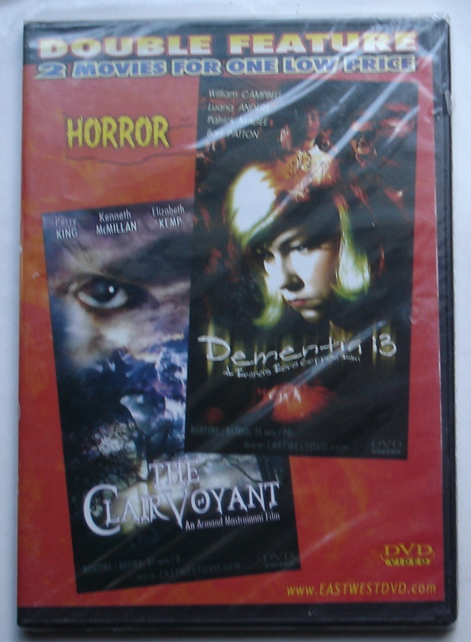 Horror Double Feature (DVD) The Clairvoyant & Dementia 13: Francis Ford Coppola!