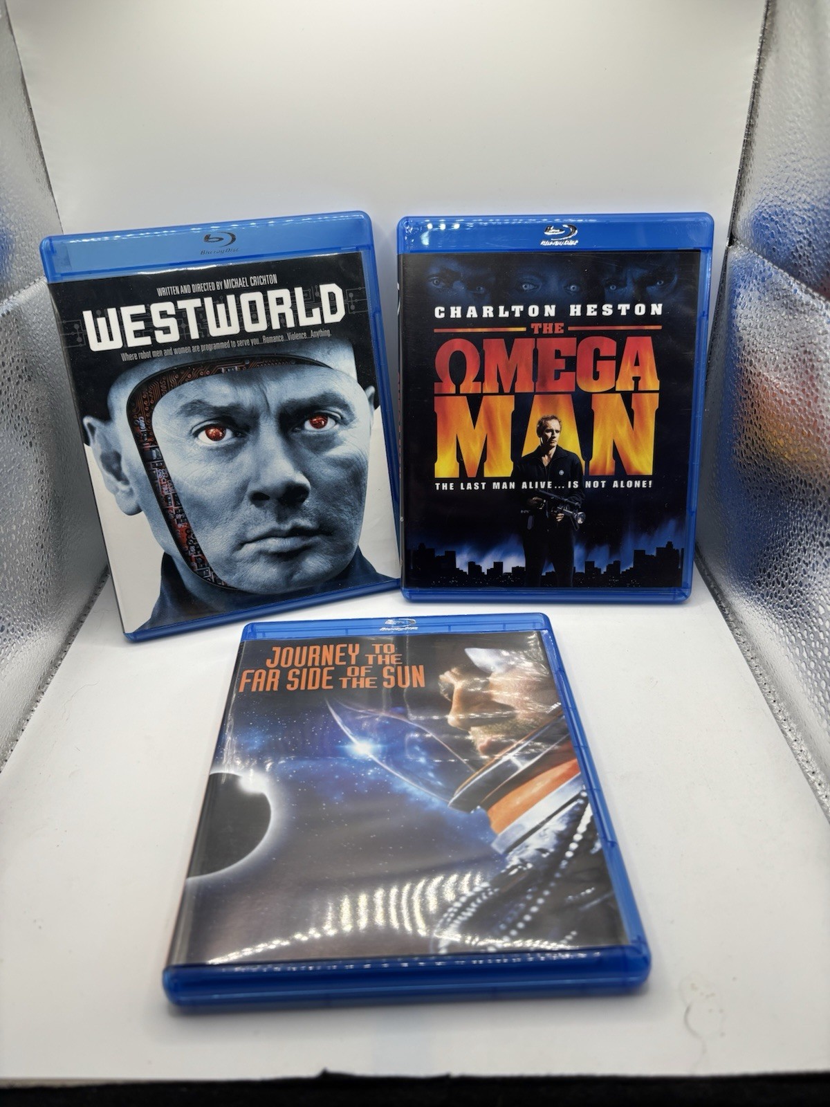 Bluray lot Of 3 Movies 70s Classics, Westworld, Omega Man, Journey To Side Sun
