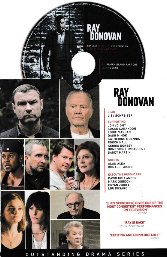 Ray Donovan: Season 6 FYC 2 Episodes DVD VIDEO FYC TV SHOW Liev Schreiber Voight