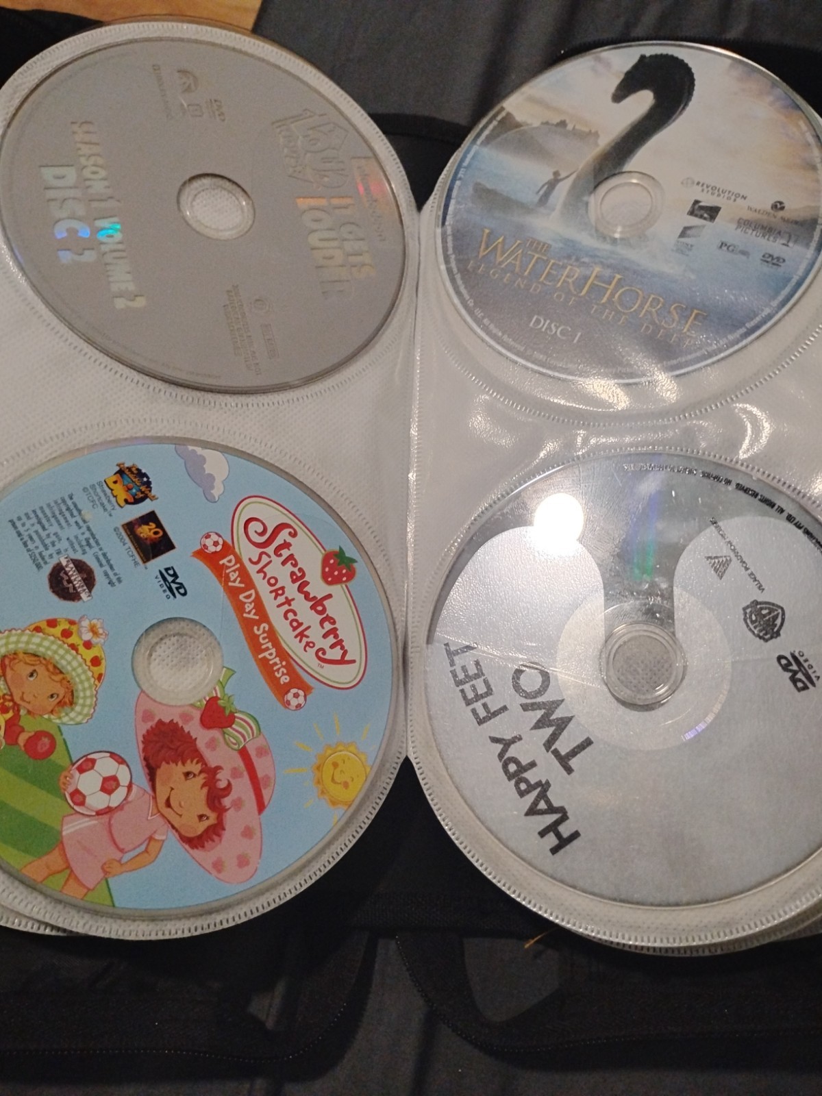 104 Dvd Lot Wholesale Loose With Binder Zipper Case Disney Family Kids Teens